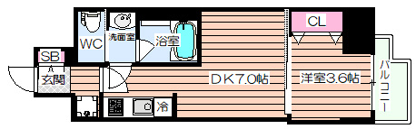 【間取り】 | Dimora靭公園