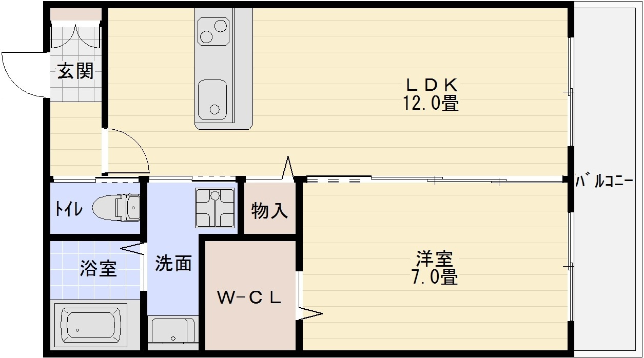 メゾンメルヴェイユの間取り
