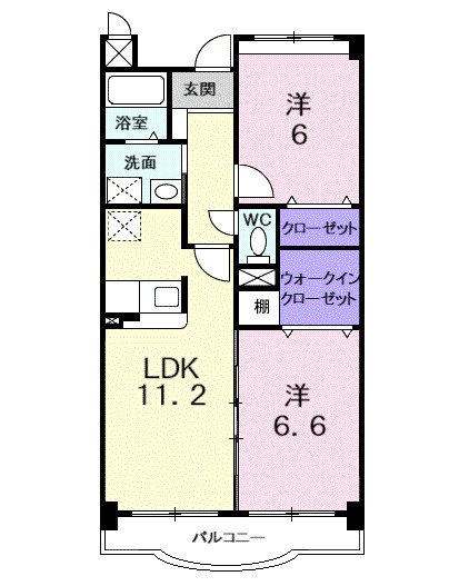 グランディ　東所沢の間取り