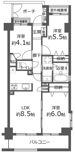 レーベンハイム西新井弐番館の間取り
