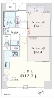 フラッツ池袋の間取り