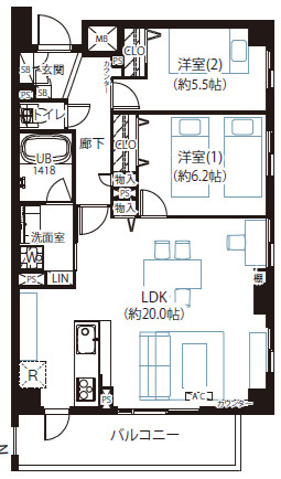 コフレ都立家政の間取り