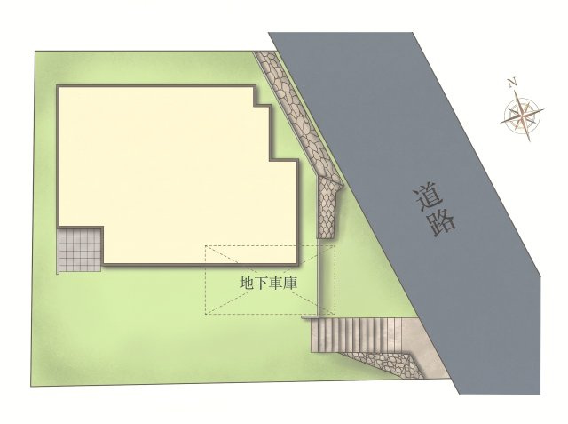 鳥が丘2の区画図
