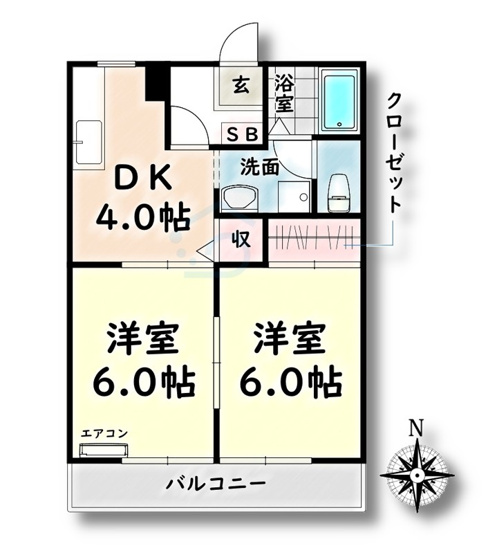 【間取り】 | プランドール・M【名古屋市賃貸・観音町】