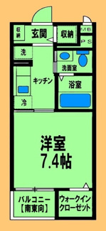 【間取り】 | ブライト・Ｋ | 間取り図：反転タイプ