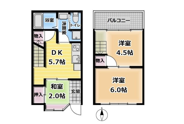 ゲストハウス烏丸五条『五条駅徒歩4分』の間取り