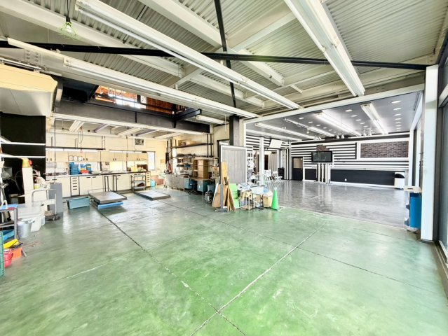 福田　店舗事務所　ロードサイド店舗の内装|【１階：作業スペース約22ｍ2】店舗と作業場所を併設したい事業者様にもおすすめの間取りです！是非現地にてご確認ください！