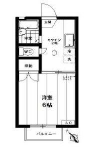 パークサイドシャトレＷＳ−Ｂ棟の間取り
