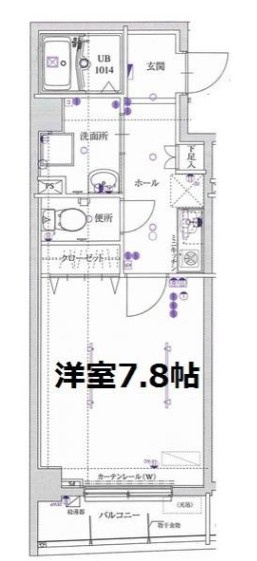 エル・ヴィエント・ライド上中里の間取り|間取りです。