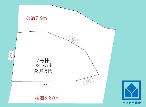 西宮市花の峯の土地図