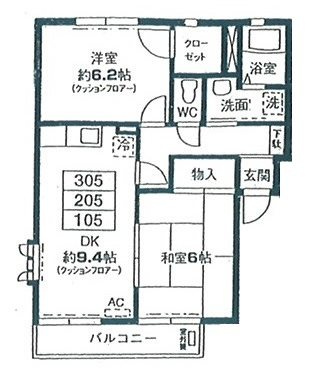 スクエア小杉  A　棟 の間取り