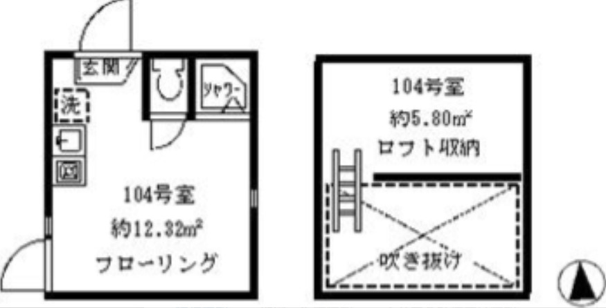 ソフィアアップル(家具付き)の間取り