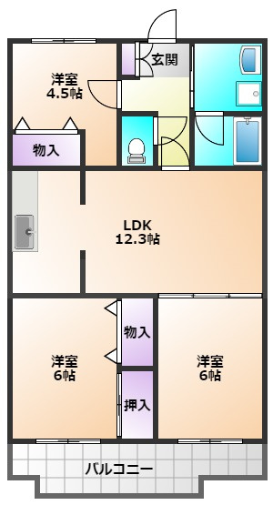 JUN柳沢スクエアの間取り