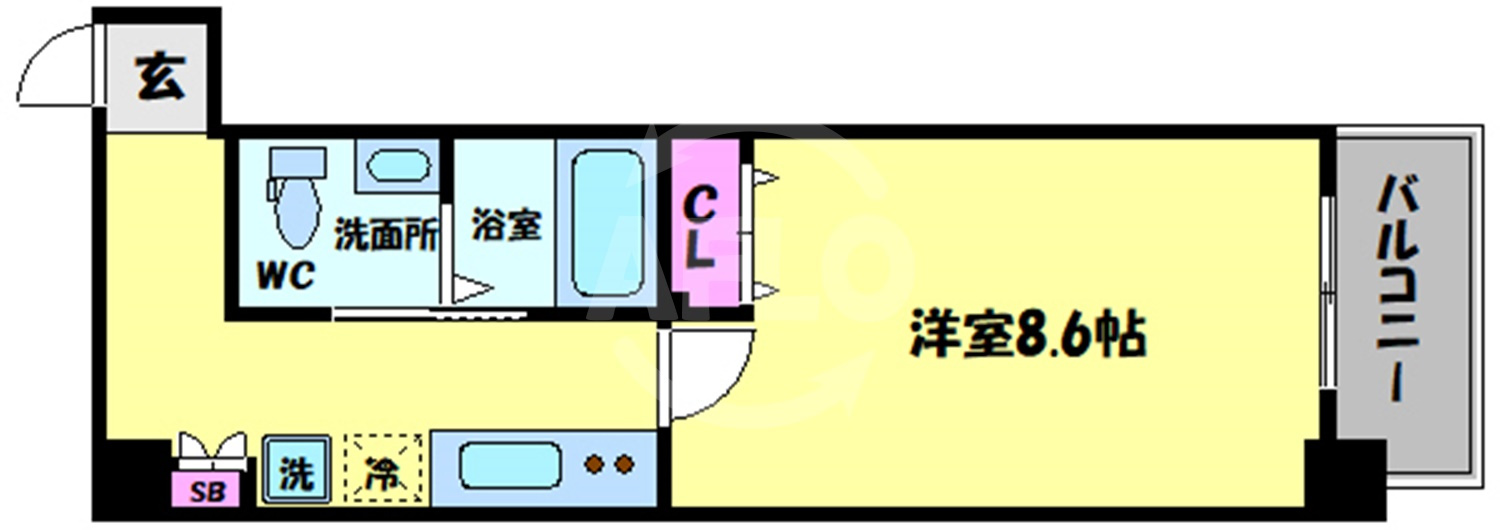 JINO新町の間取り|ＪＩＮＯ新町　間取り