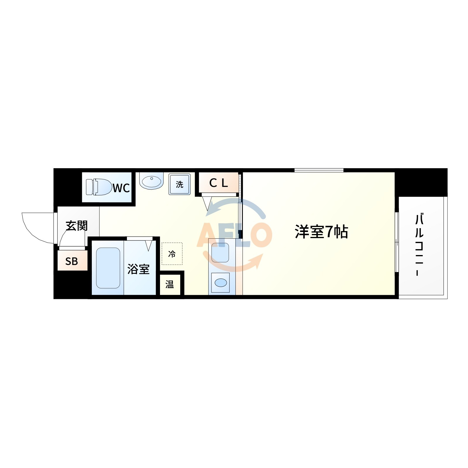エナブル塚本の間取り|間取り