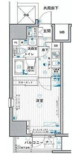 パークウェル蔵前の間取り|間取りです。