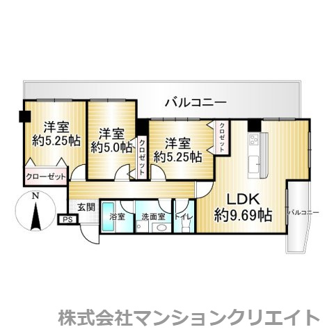 信開ドヌール松本の間取り|現況と間取図が異なる場合は現況を優先とします。