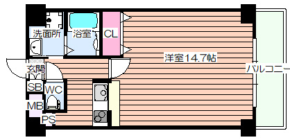 【間取り】 | ブラーヴォ扇町