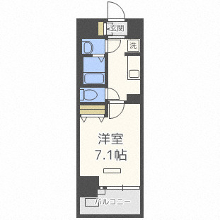 レオンヴァリエ大阪ベイシティの間取り