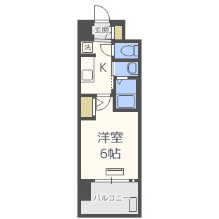 エステムコート中之島ＧＡＴＥIIの間取り