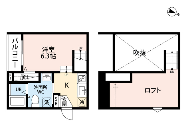 【間取り】 | 仲介手数料無料！初期費用最安！U-style.tsukide6