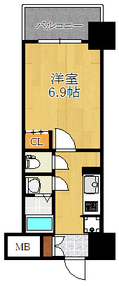 ふぁみーゆ巽東の間取り