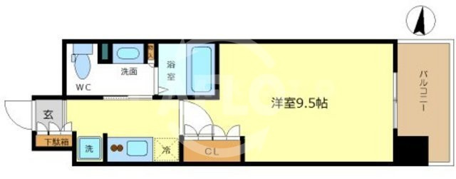 コンフォリア阿波座の間取り|コンフォリア阿波座　ひろびろとした間取り