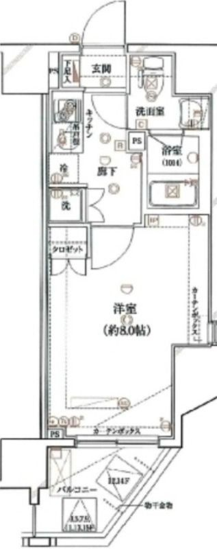 ライジングプレイス南千住の間取り|間取りです。