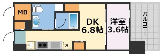 Ｊ．ＧＲＡＮ　Ｃｏｕｒｔ京町堀の間取り