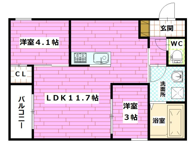 Regalestプラス坂駅前の間取り