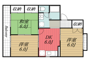 【間取り】 | ファーストシティ君塚　D