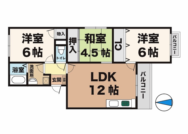 ハイツポールベールの間取り