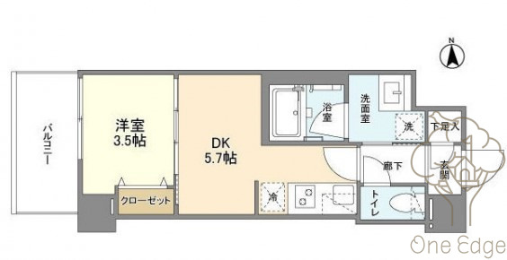 アヴェニール中崎の間取り
