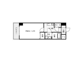 ベルガモット門司駅前の間取り