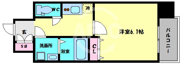 レジュールアッシュ天王寺クレアの間取り|レジュールアッシュ天王寺クレア　間取り