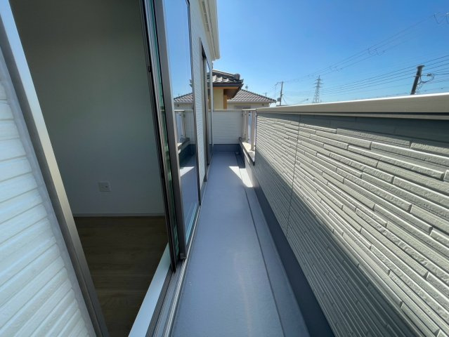玉手１期　新築戸建てのバルコニー