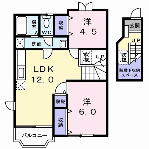 コーポさつきⅡの間取り|間取図