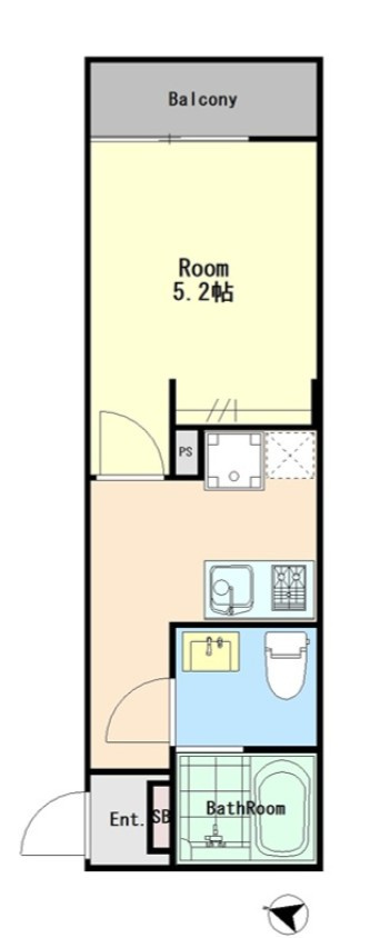 メゾングリーズ五香南の間取り