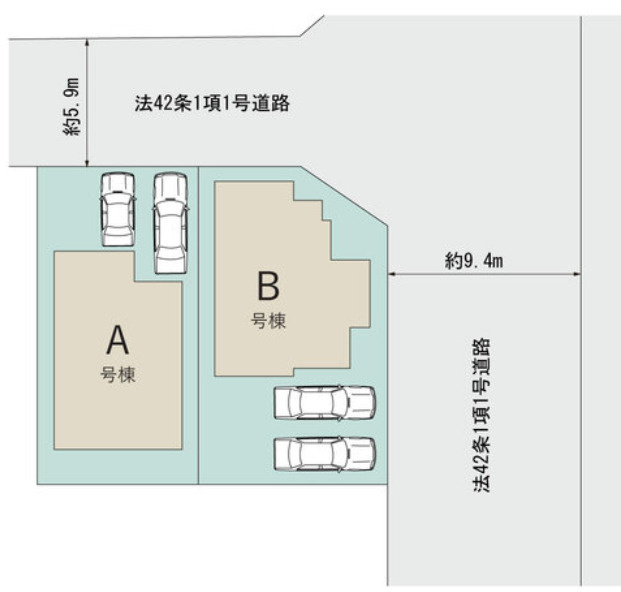 宇都宮市雀の宮七丁目の区画図