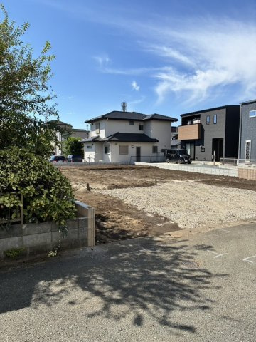 仲介手数料不要　ブルーミングガーデン東区御領5丁目2期 4LDK 和室付 長期優良住宅の前面道路含む現地写真|現地写真（建築前・2026年秋）