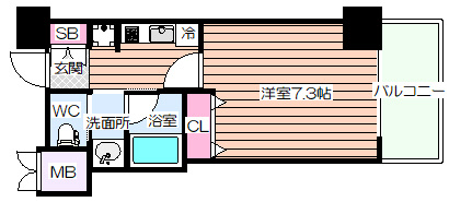 【間取り】 | ファーストステージ江坂広芝町Ⅱ
