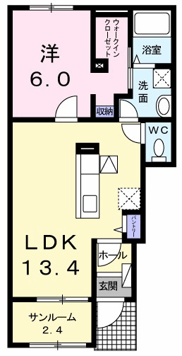 アルバ・グランデ　Ⅱの間取り|間取図