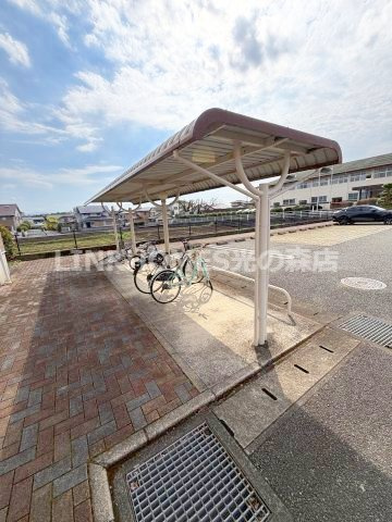 熊本市北区龍田弓削１丁目のアパートのその他共用部分|駐輪場