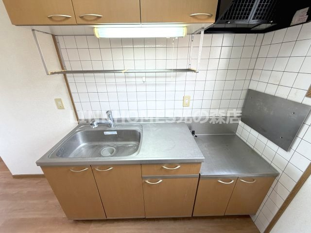 熊本市北区龍田弓削１丁目のアパートのキッチン|使いやすいキッチンです