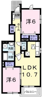 【間取り】 | プリムローズⅢ
