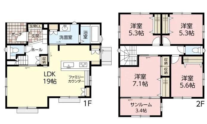 広島市東区尾長東３丁目 の間取り