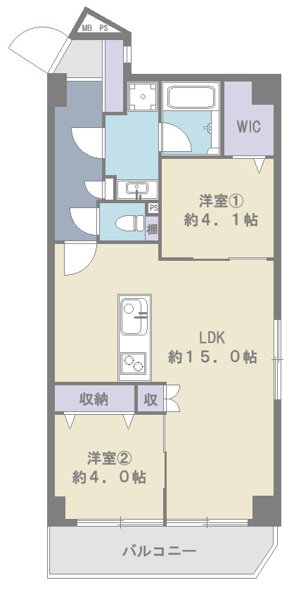 亀戸ダイヤモンドマンションの間取り