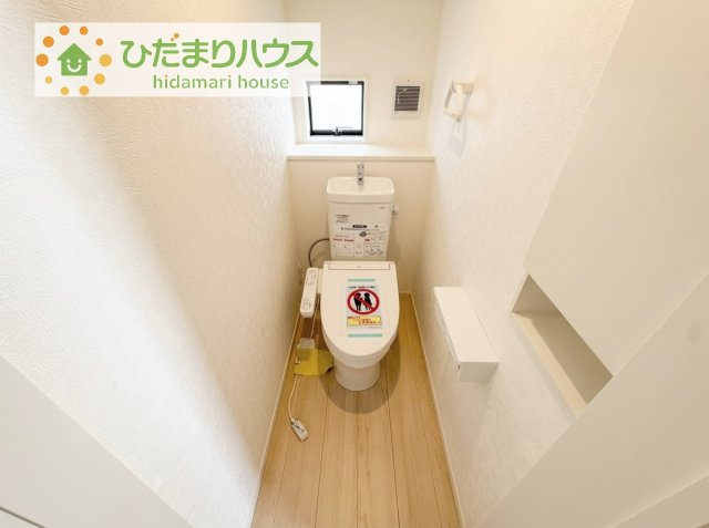 【トイレ】 | 土浦市小松第7　新築戸建　4号棟 | トイレは1F、2F共に完備！取り合いになることがありませんね(^^)/