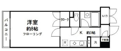 クレール目黒の間取り|間取りです。