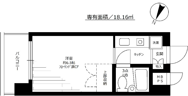 パークノヴァ横浜阪東橋の間取り
